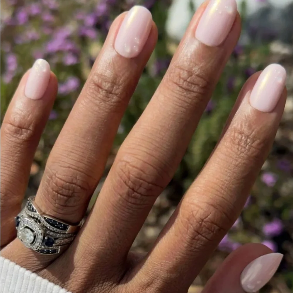 Olive &‎ June Maximalist Instant Mani Press-On Nails - Pink Bubble Pearlescent